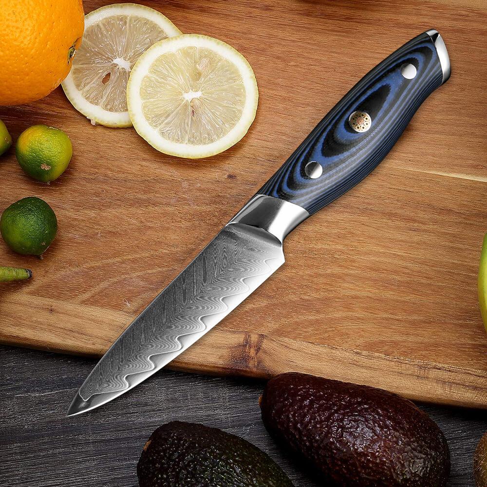 3.5 Inch Damascus Steel Paring Knives - Letcase