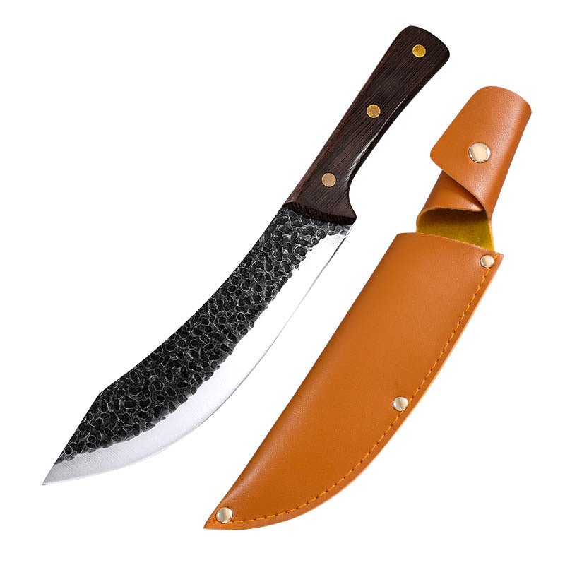 4 Piece Butcher Knife Set With Sheath - Letcase