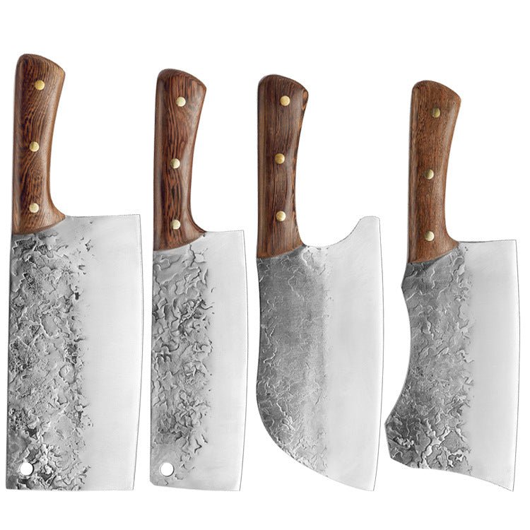 4 Piece Handmade Cleaver Knife Set - Letcase