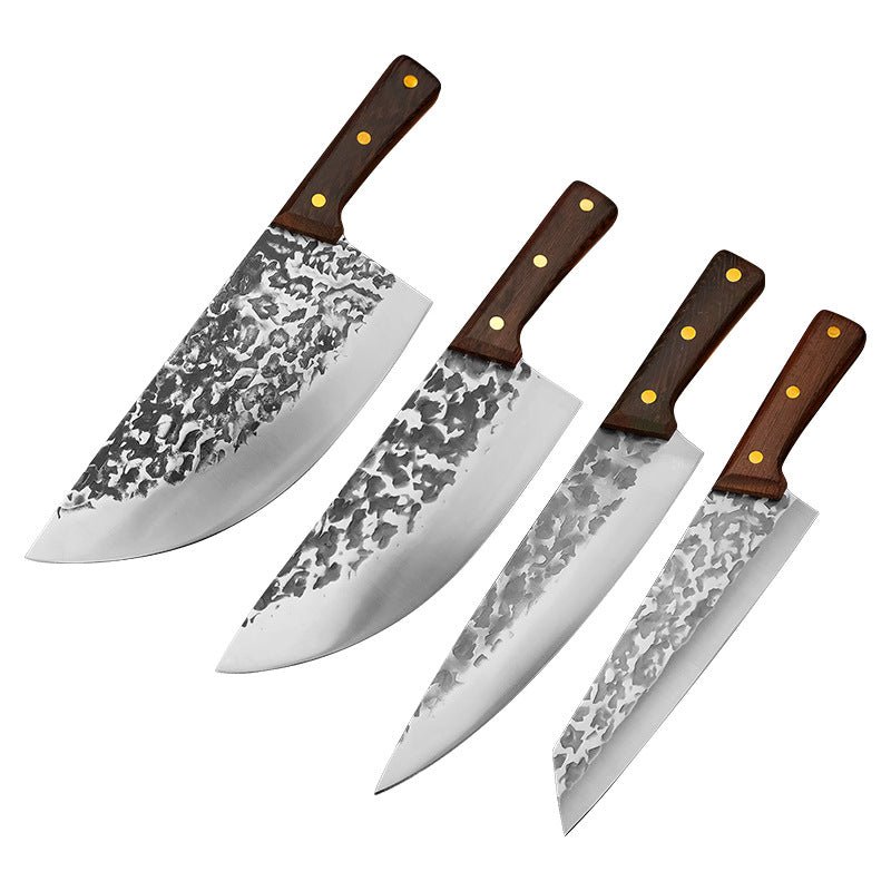 4 Piece High Carbon Stainless Steel Cleaver Knife Set - Letcase
