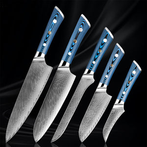 5 Piece Japanese Knife Set - Letcase