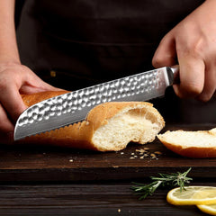 5-Piece Kitchen Knife Set, VG10 Damascus Chef Knife Set - Letcase