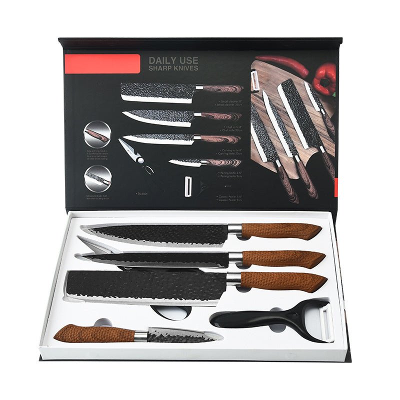 6 Piece Professional Kitchen Knife Set - Letcase