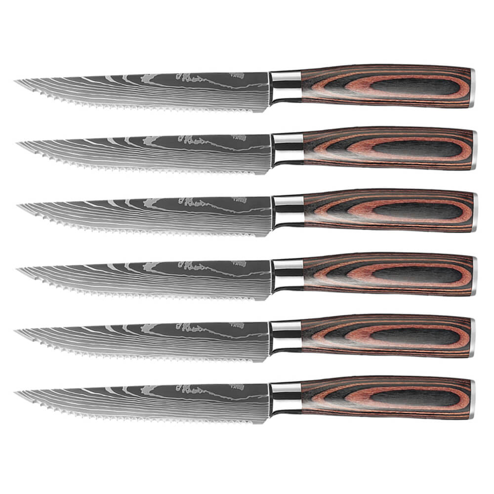 Yatoshi Knives 12 Piece High Carbon Stainless Steel Knife Block