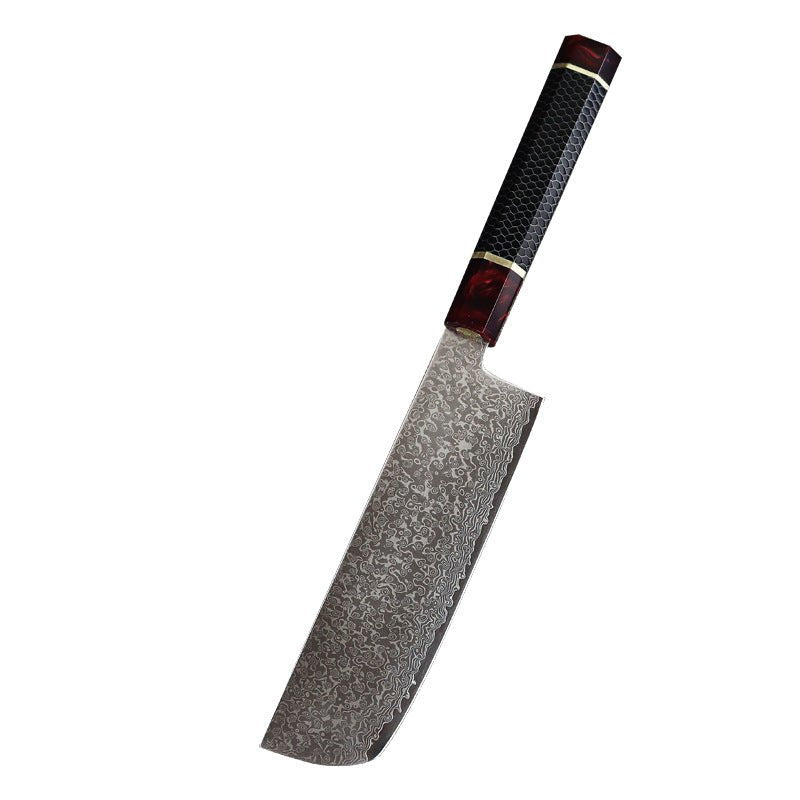 7 Inch Nakiri Knife VG10 67 Layers Japanese Damascus Steel Kitchen Knife - Letcase