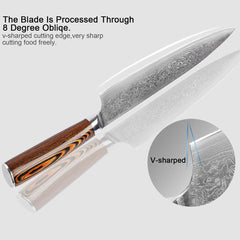 7 Piece Chef Knives Set - Letcase