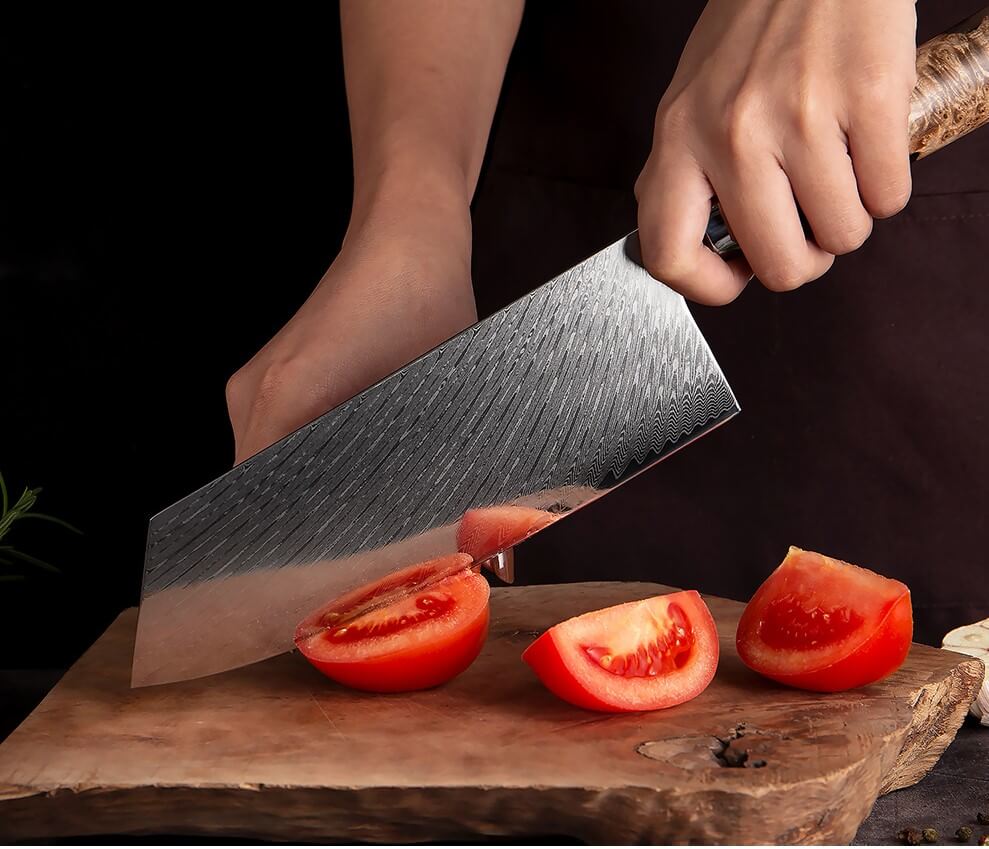 7 Piece Damascus Kitchen Knife Set Ultra-sharp 67 Layer Japanese Chef Knives - Letcase