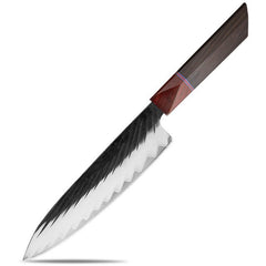 7 Piece Handmade Kitchen Knives Set With Ebony handle - Letcase