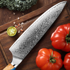 7 Piece Japanese VG10 Damascus Chef Knife Set - Letcase