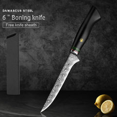 7 Piece Kitchen Knife Set 67 Layers Damascus Steel Chef Knives - Letcase