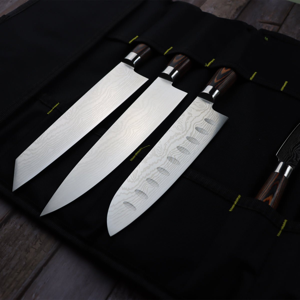 7 Piece Kitchen Knife Set With Carry Case - Letcase