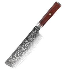 7-Piece Kitchen Knives Set, Damascus 67 Layers VG10 Steel Chef Knife Set - Letcase