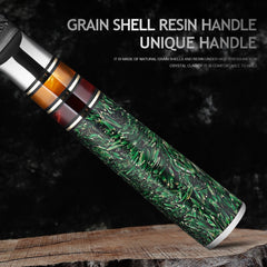 8 Piece Damascus Steel Chef Knife Set - Letcase