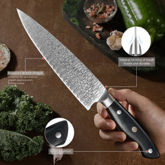 8 Piece Professional Chef Knife Set - Letcase