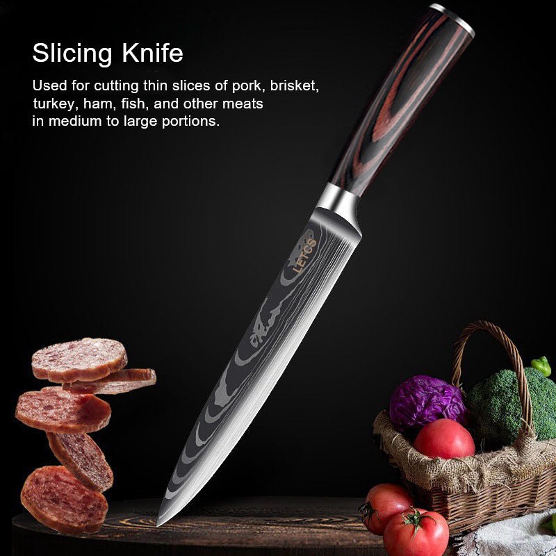 8-Piece Professional Japanese Knife Set - Letcase