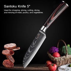 8-Piece Professional Japanese Knife Set - Letcase