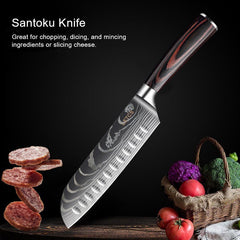 8-Piece Professional Japanese Knife Set - Letcase