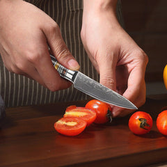 9 Piece Japanese Knife Set, Damascus Chef Knife Set - Letcase