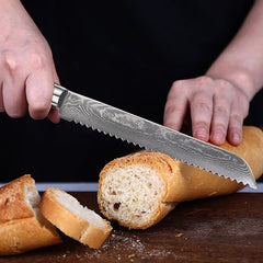 9 Piece Japanese Knife Set, Damascus Chef Knife Set - Letcase