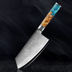 9 Piece Kitchen Knives Set Japanese Damascus Steel Chef Knife Set - Letcase