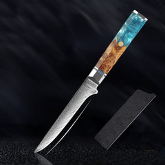 9 Piece Kitchen Knives Set Japanese Damascus Steel Chef Knife Set - Letcase