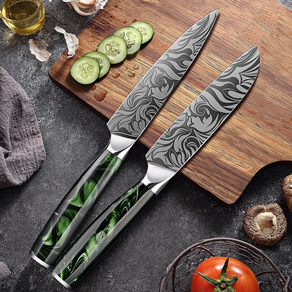 9 Piece Professional Kitchen Knives Set - Letcase