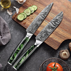9 Piece Professional Kitchen Knives Set - Letcase