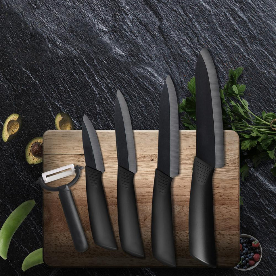 Ceramic Kitchen Knife Set  Ceramic kitchen knives, Knife set kitchen, Kitchen  knives