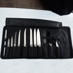 Chef Knife Bag, 12 Pockets Portable Kitchen Knife Roll Bag - Letcase