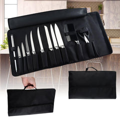 Chef Knife Bag, 12 Pockets Portable Kitchen Knife Roll Bag - Letcase