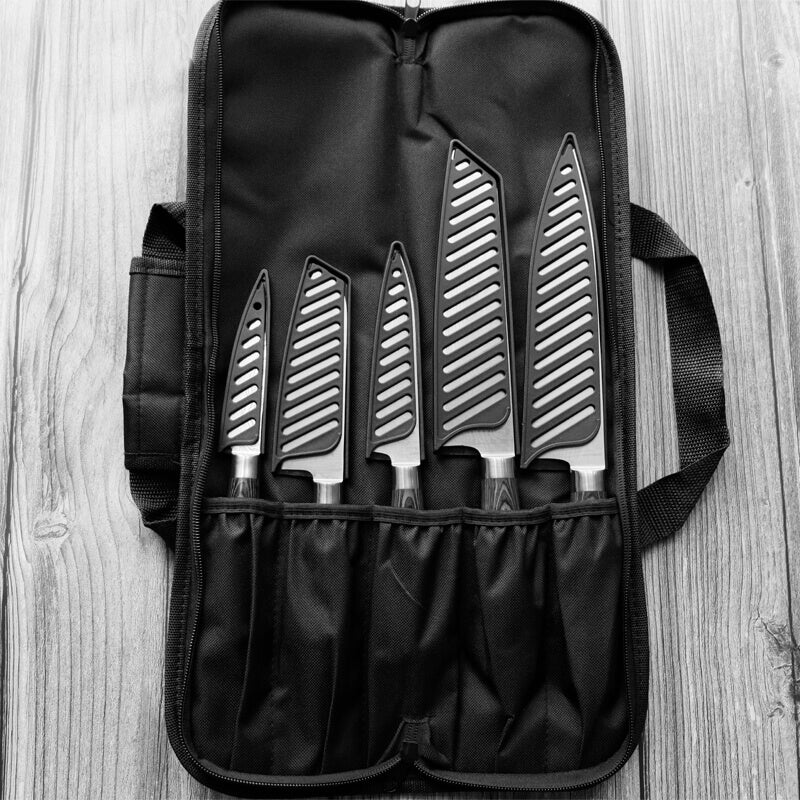 Chef Knife Set With Roll Bag