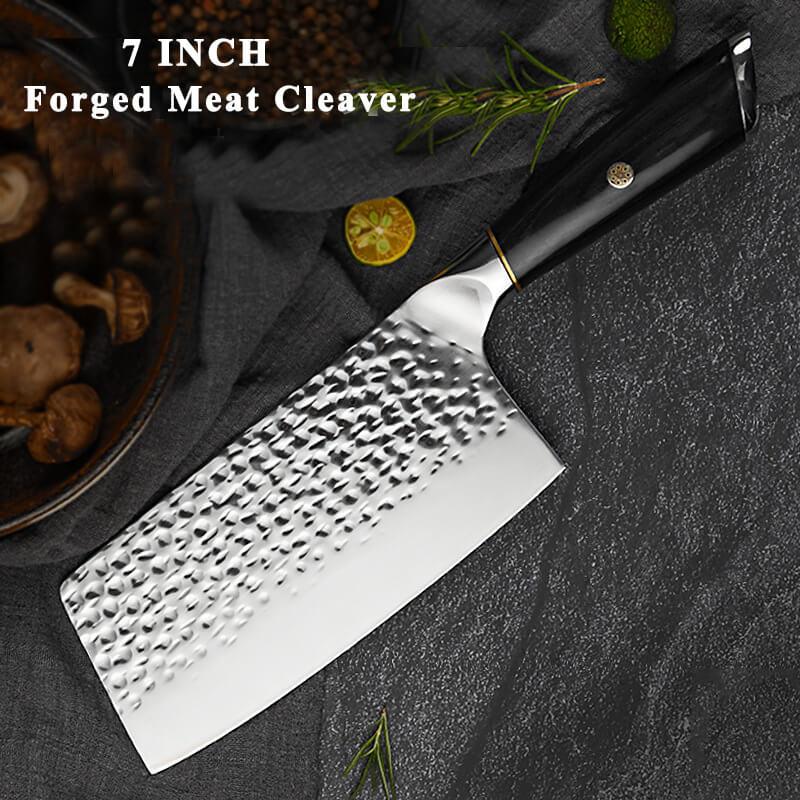 Chinese Meat Cleaver Knife Forged 7 Inch Cleaver Knife - Letcase