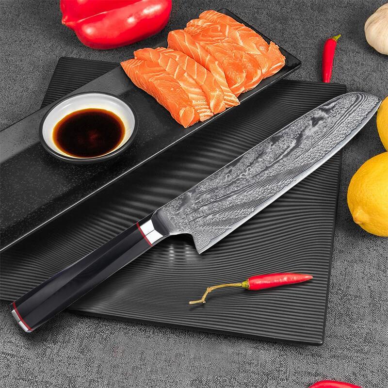 5 inch Santoku Knife Kitchen Knife Japanese Damascus Stainless Steel Chef  Knife
