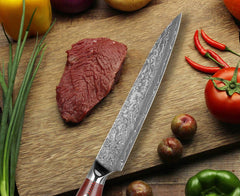 Damascus Slicing Knife VG-10 Steel Core 67 Layer, G-10 Handle - Letcase