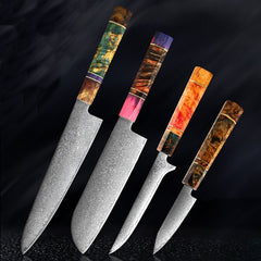 Damascus Steel Chef Knife Set - Letcase