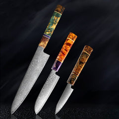 Damascus Steel Chef Knife Set - Letcase