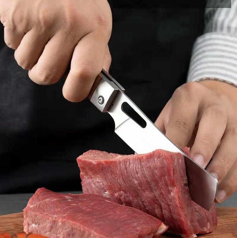 Folding Chef Knife For Kitchen Camping BBQ - Letcase