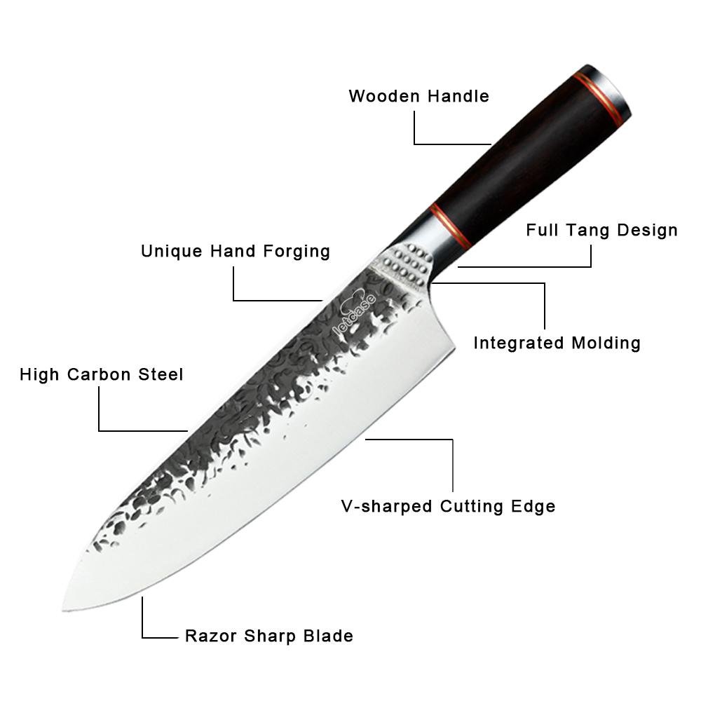 Hand Forged Chef Knife, 8