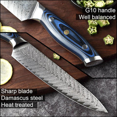 8 Inch Damascus Chef Knife - Sharp Blade
