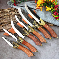 Hand Forged Kitchen Knife Set - Letcase