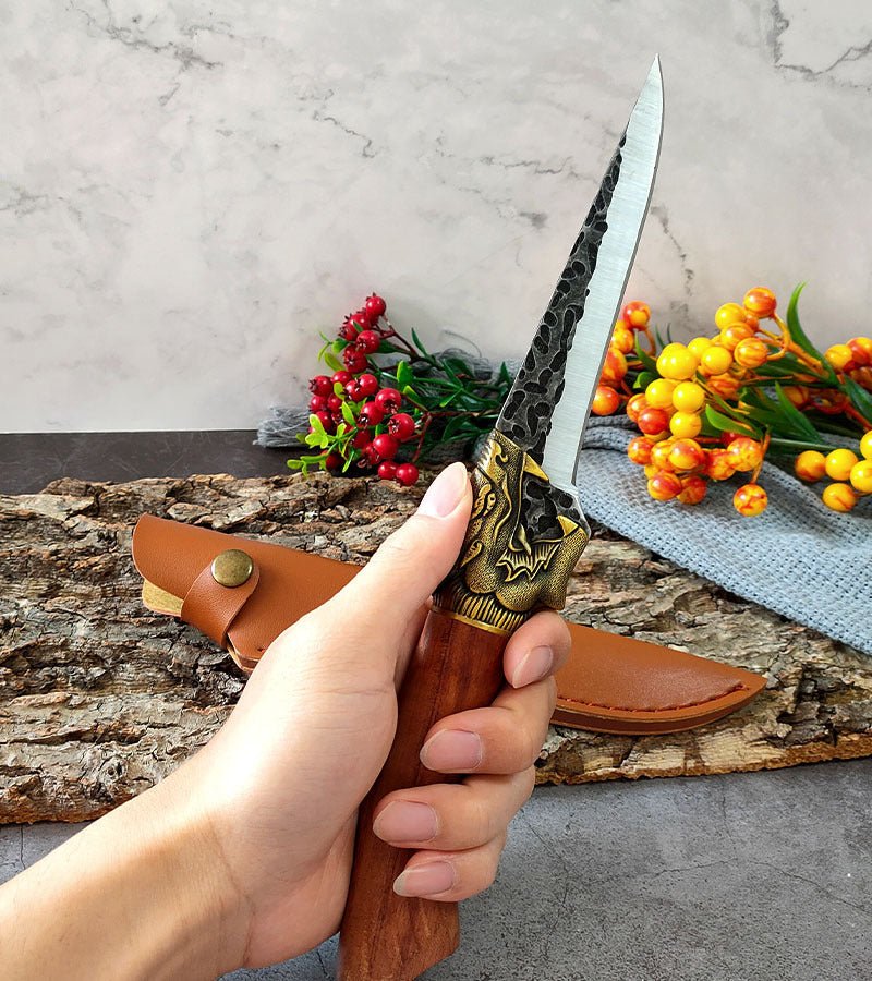 Hand Forged Kitchen Knife Set - Letcase