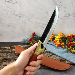 Hand Forged Kitchen Knife Set - Letcase