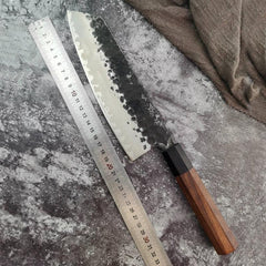 Hand Forged Kitchen Knives 3-layer Composite Steel Kiritsuke Knife - Letcase
