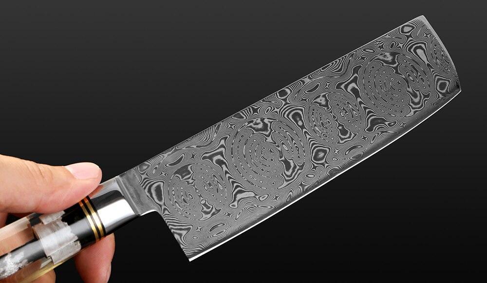 HANDMADE DAMASCUS STEEL CLEAVER KNIFE