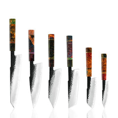 Handmade Japanese Chef Knife Set, 6-Piece - Letcase