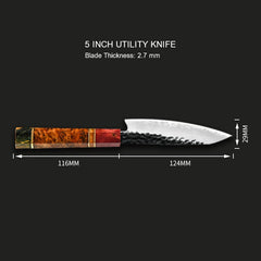 Handmade Japanese Chef Knife Set, 6-Piece - Letcase