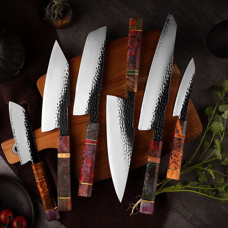 Handmade Japanese Chef Knife Set, 6-Piece - Letcase
