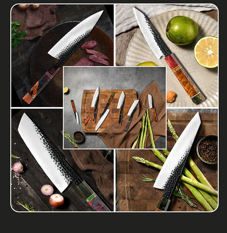 Handmade Japanese Chef Knife Set, 6-Piece - Letcase
