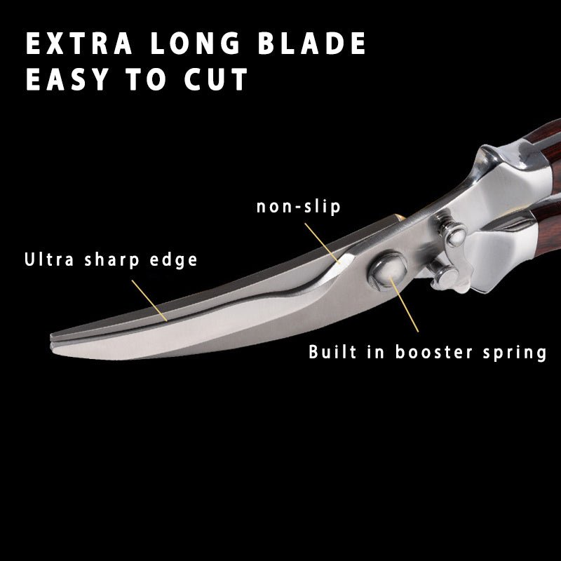 Heavy Duty Versatile Stainless Steel Kitchen Scissors, No Rust - Letcase