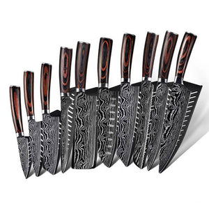 10 Pieces Professional Japanese Chef Knife Set 